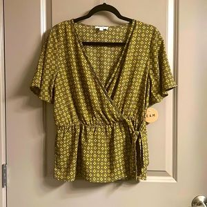 Brand New Floral Wrap Blouse